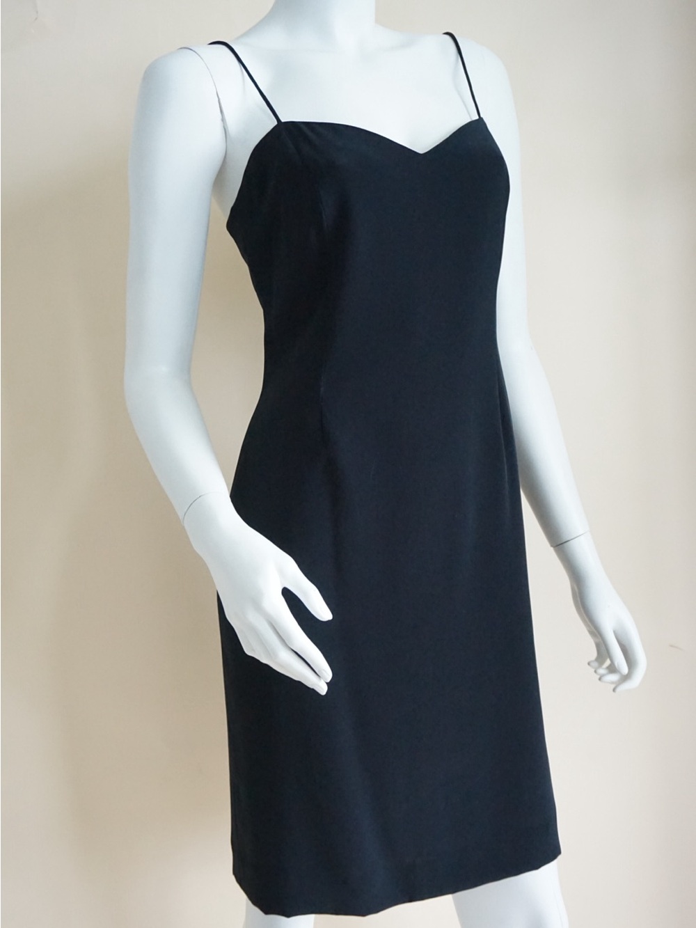 Vintage Jones New York Black CBK Style Tank Mini Dress - Size 4